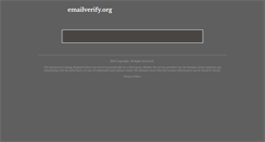 Desktop Screenshot of emailverify.org